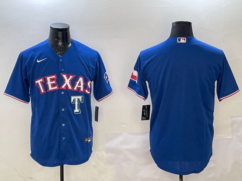 Men Texas Rangers Blank Blue Game 2025 Nike MLB Jersey style 5->texas rangers->MLB Jersey